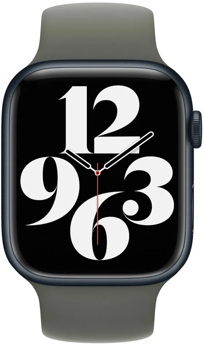 Apple Siliconen Bandje 38-42mm - Maat 2 - Olive