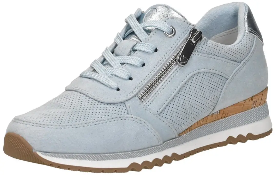 Marco Tozzi Sneakers Laag - Licht Blauw - Maat 39 - afbeelding 4 van 6