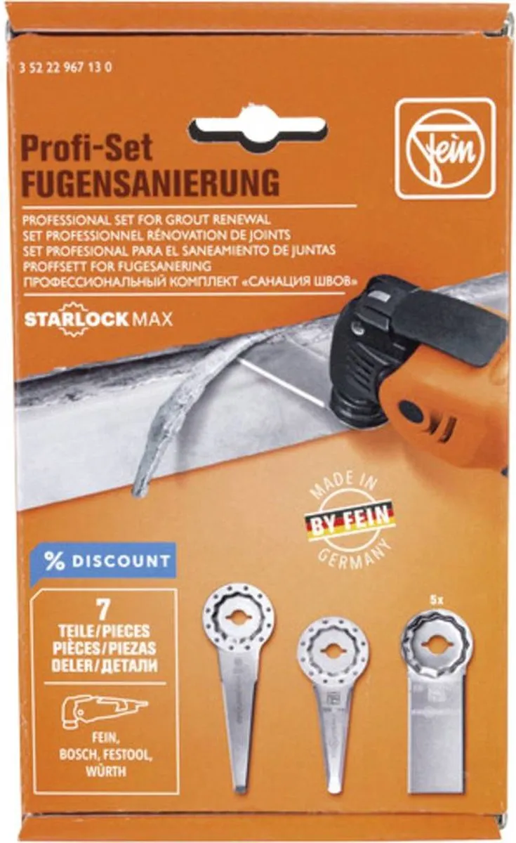 Fein StarlockMax Voegenrenovatie Messenset 35222967130
