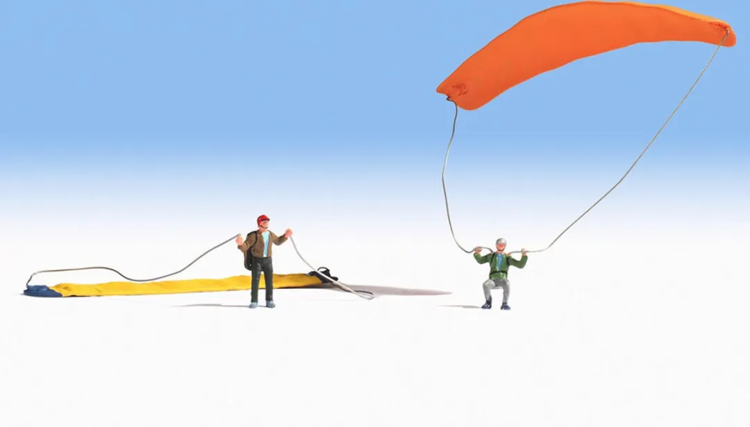 NOCH 15886 Paragliders H0 - Meerkleurig