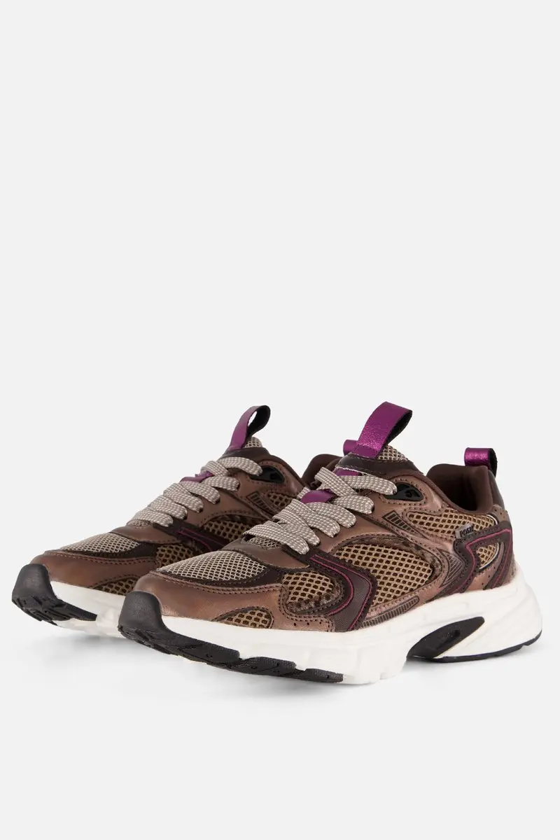 POSH by Poelman Sneakers bruin Synthetisch