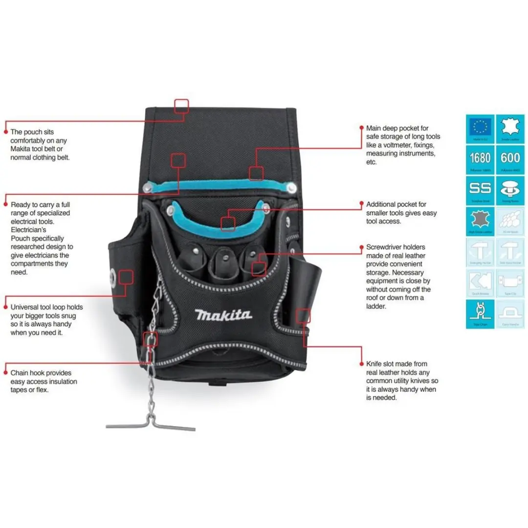 Makita P-71738 Gereedschapshouder Voor Elektriciens - afbeelding 3 van 3