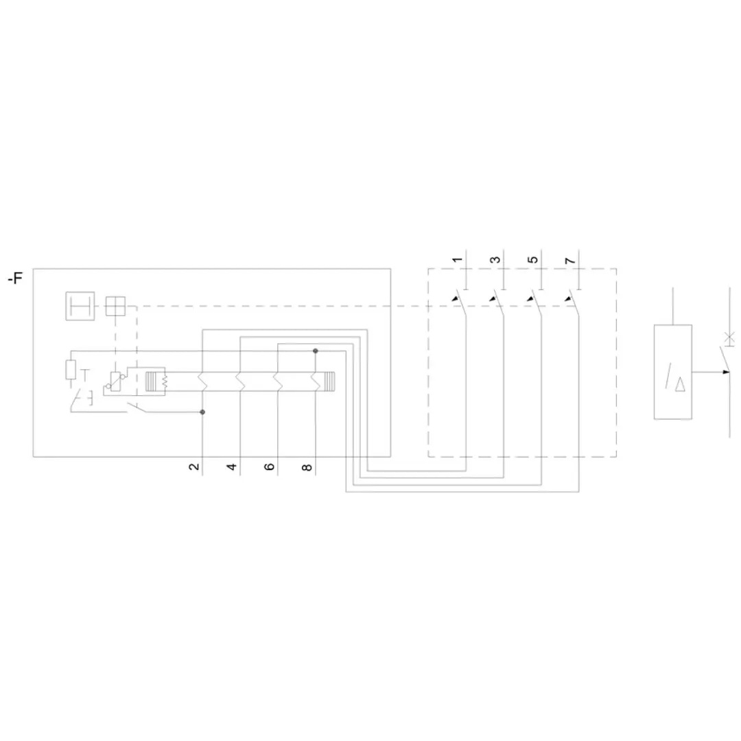 Siemens FIBlock 5SM2642-6 FI-stroomonderbreker 4P 300mA Type A - afbeelding 2 van 5
