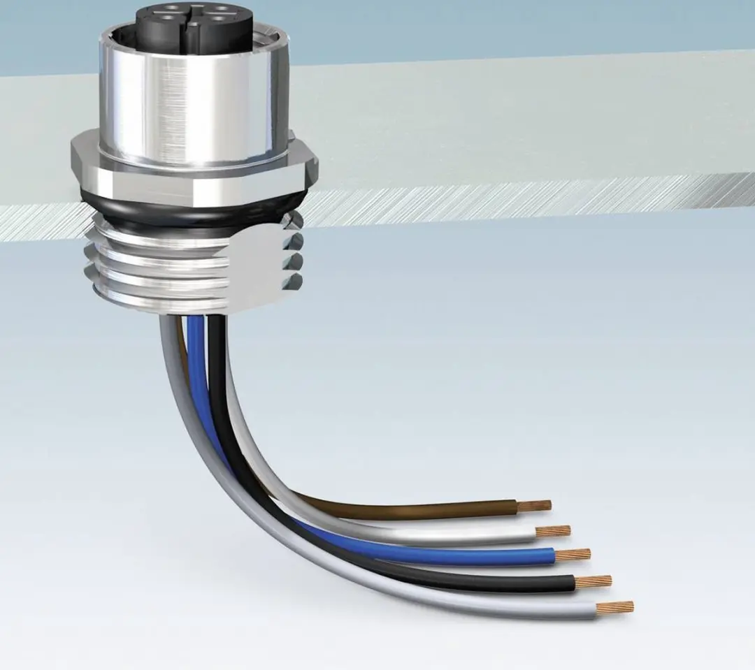 Phoenix Contact 1500347 M8 Inbouwconnector - 4-polig - afbeelding 3 van 5