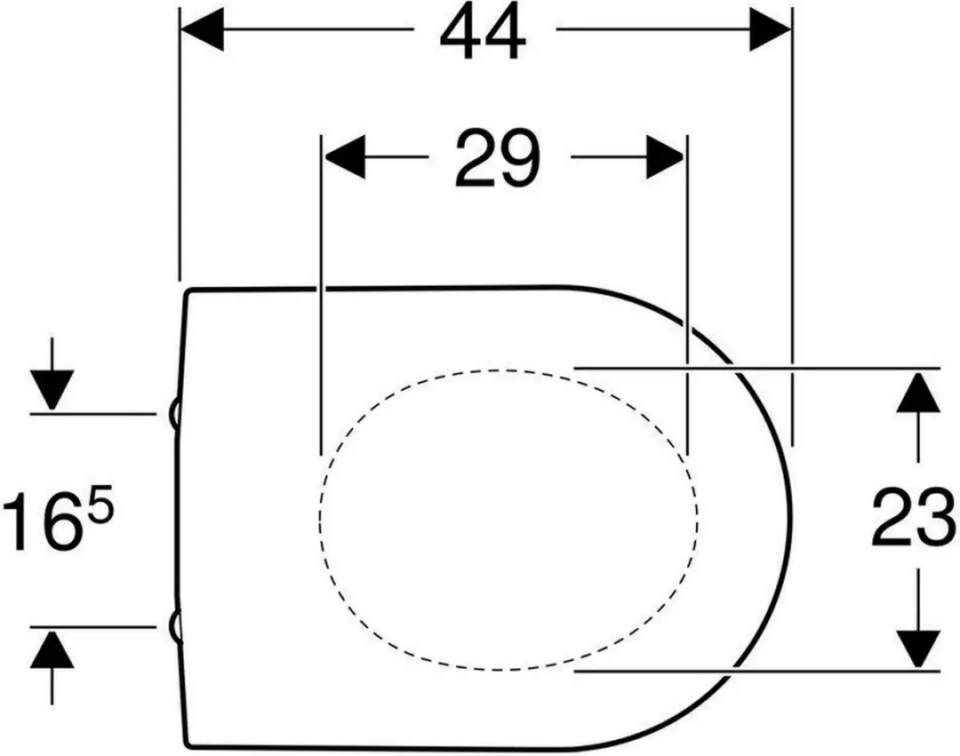 Geberit Renova Plan Closetzitting Wit - afbeelding 6 van 6
