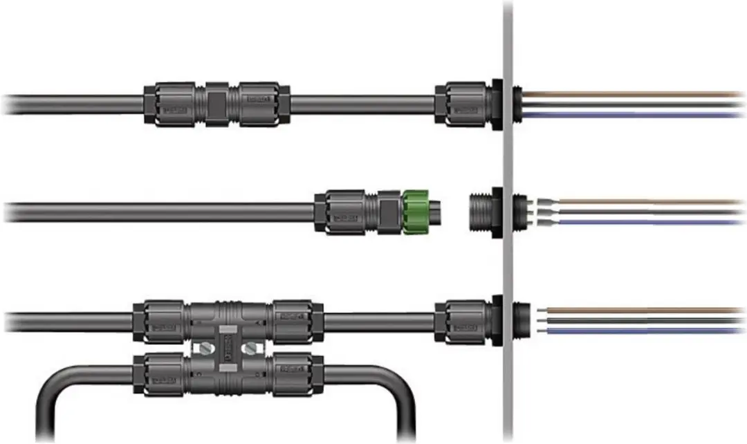 Phoenix Contact 1403784 Ronde stekker Aansluitclip Serie (ronde connectors): QUICKON Totaal aantal polen: 4 + PE 1 stuk - afbeelding 5 van 6
