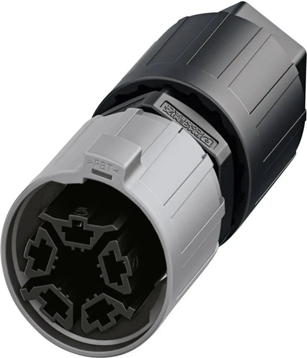 Phoenix Contact 1403784 Ronde stekker Aansluitclip Serie (ronde connectors): QUICKON Totaal aantal polen: 4 + PE 1 stuk - afbeelding 6 van 6
