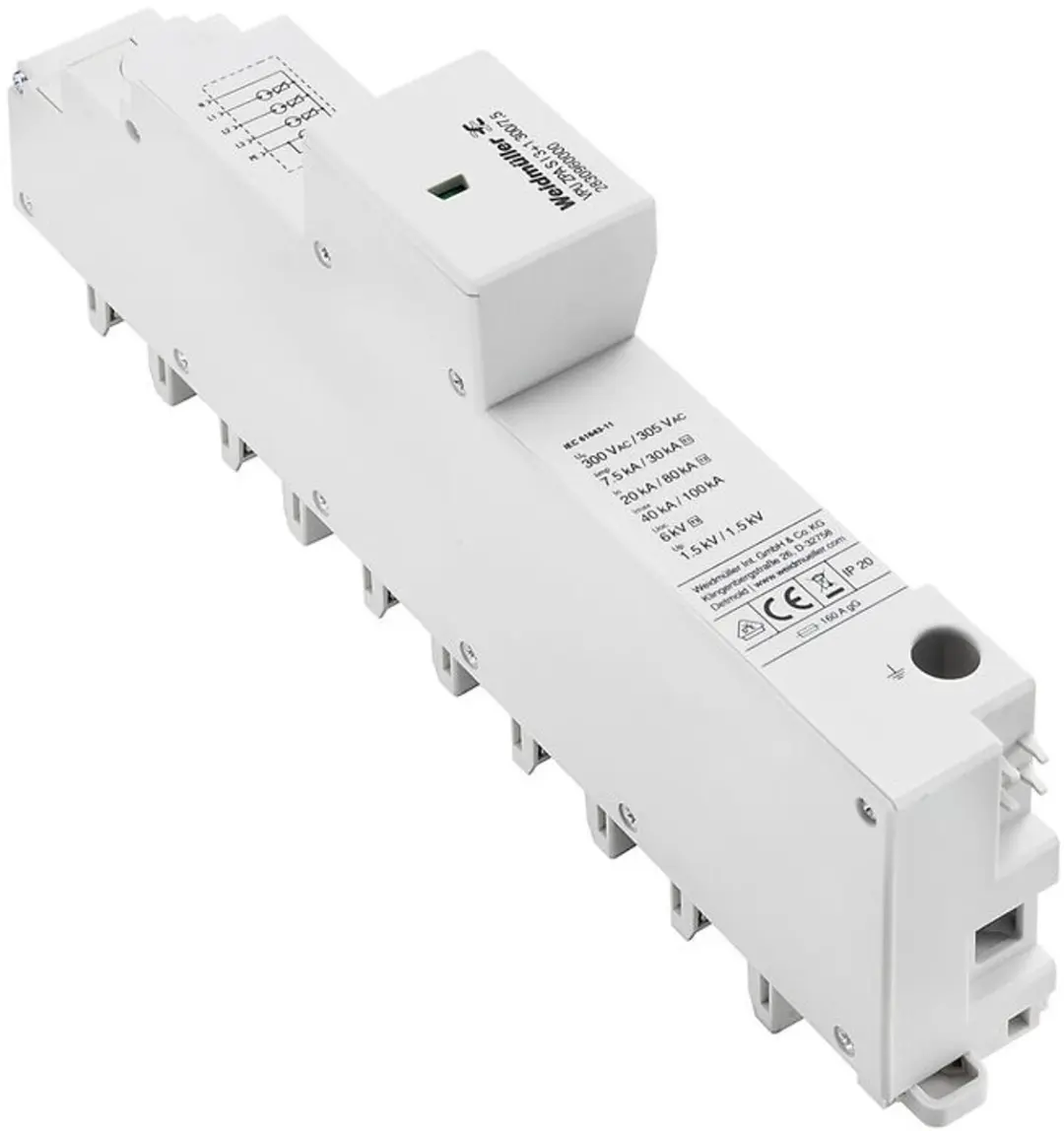 Weidmüller VPU ZPA S I 3+1 300/7,5 overspanningsafleider 2830960000