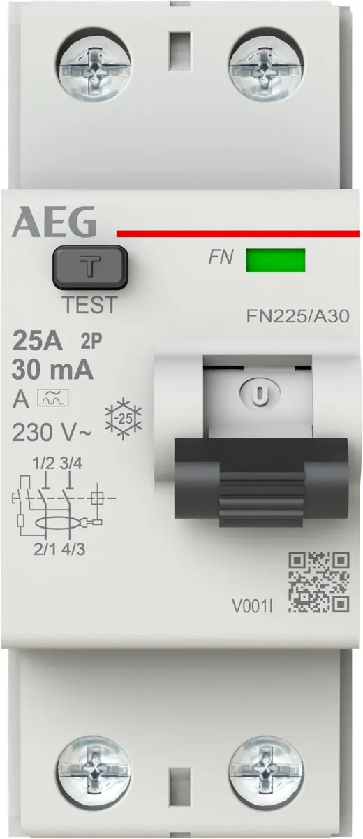 AEG FN225/A30, Aardlekschakelaar, 1000 A, IP20, 230/400 V