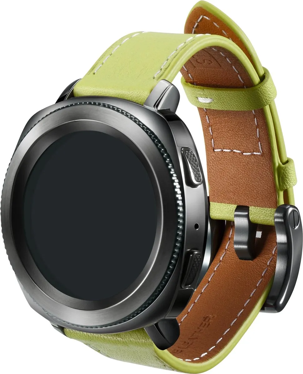 Samsung Leren Bandje Gear Sport - Groen