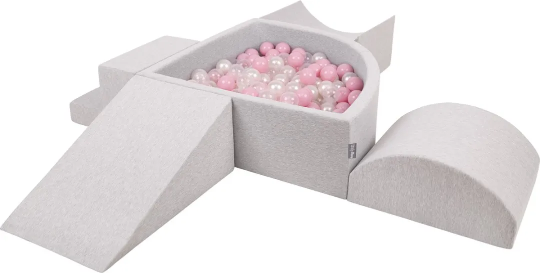 KiddyMoon Schuimspeelplaats Ballenbad 300 Ballen ∅7cm