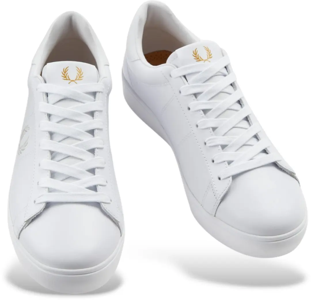 Fred Perry Spencer Leather Sneakers - Wit - afbeelding 6 van 6