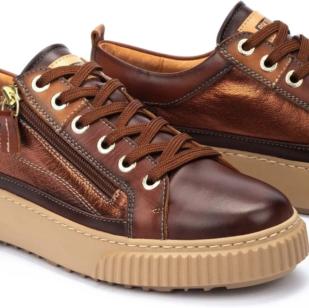 Pikolinos Riells Dames Sneakers - Bruin - afbeelding 3 van 5