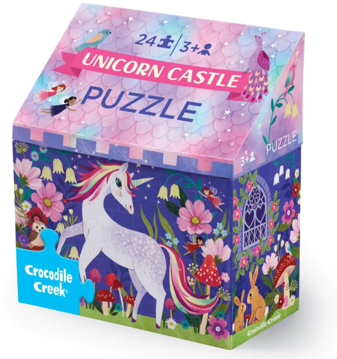Crocodile Creek Unicorn Castle Puzzel - 24 Stukjes - Multicolor