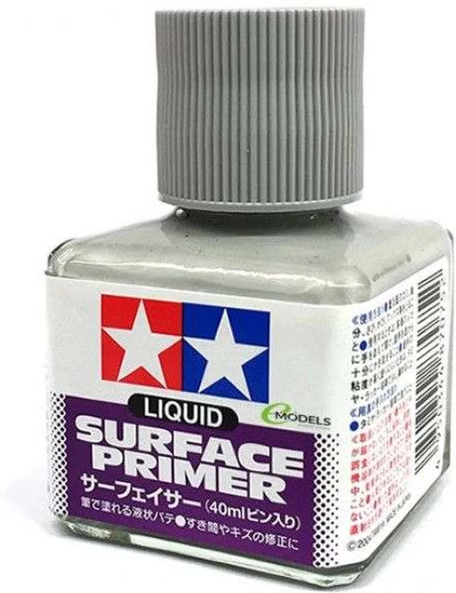 Tamiya 87075 Liquid Surf Primer - Grijs 40ml