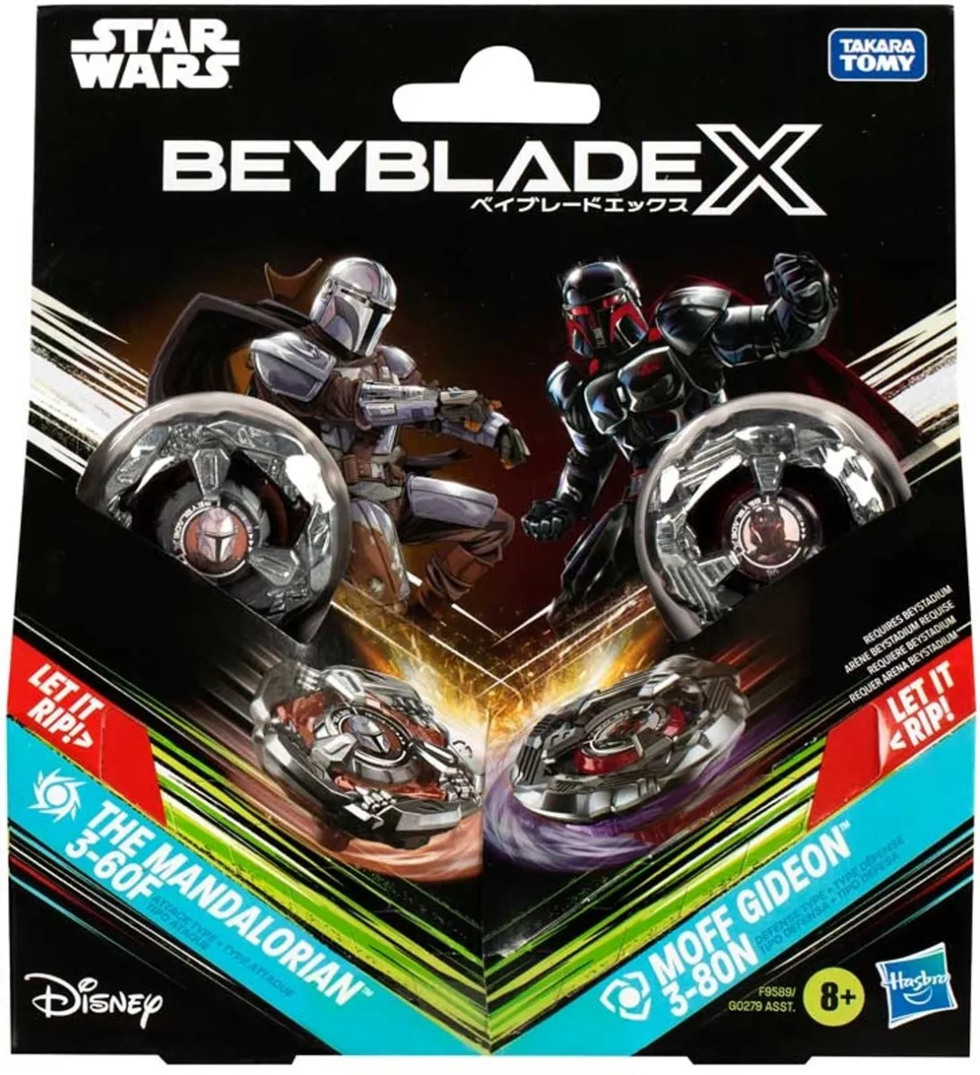 Hasbro Beyblade X Star Wars The Mandalorian 3-60F vs. 3-80N