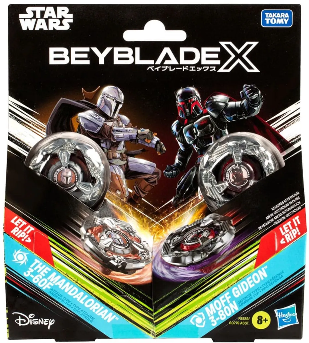Hasbro Beyblade X Star Wars The Mandalorian 3-60F vs. 3-80N - Multipackset