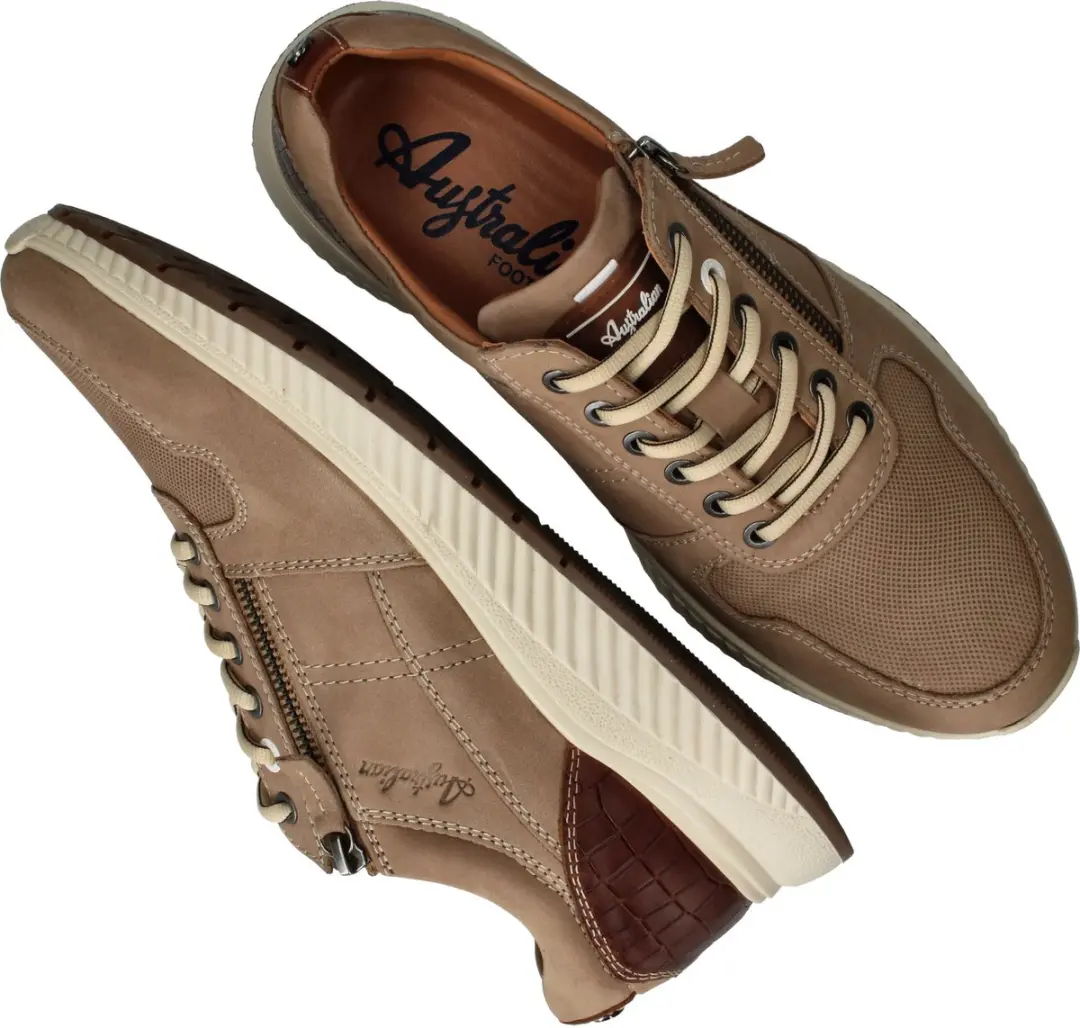 Australian Hurricane Nubuck Heren Sneakers - Beige - afbeelding 6 van 6