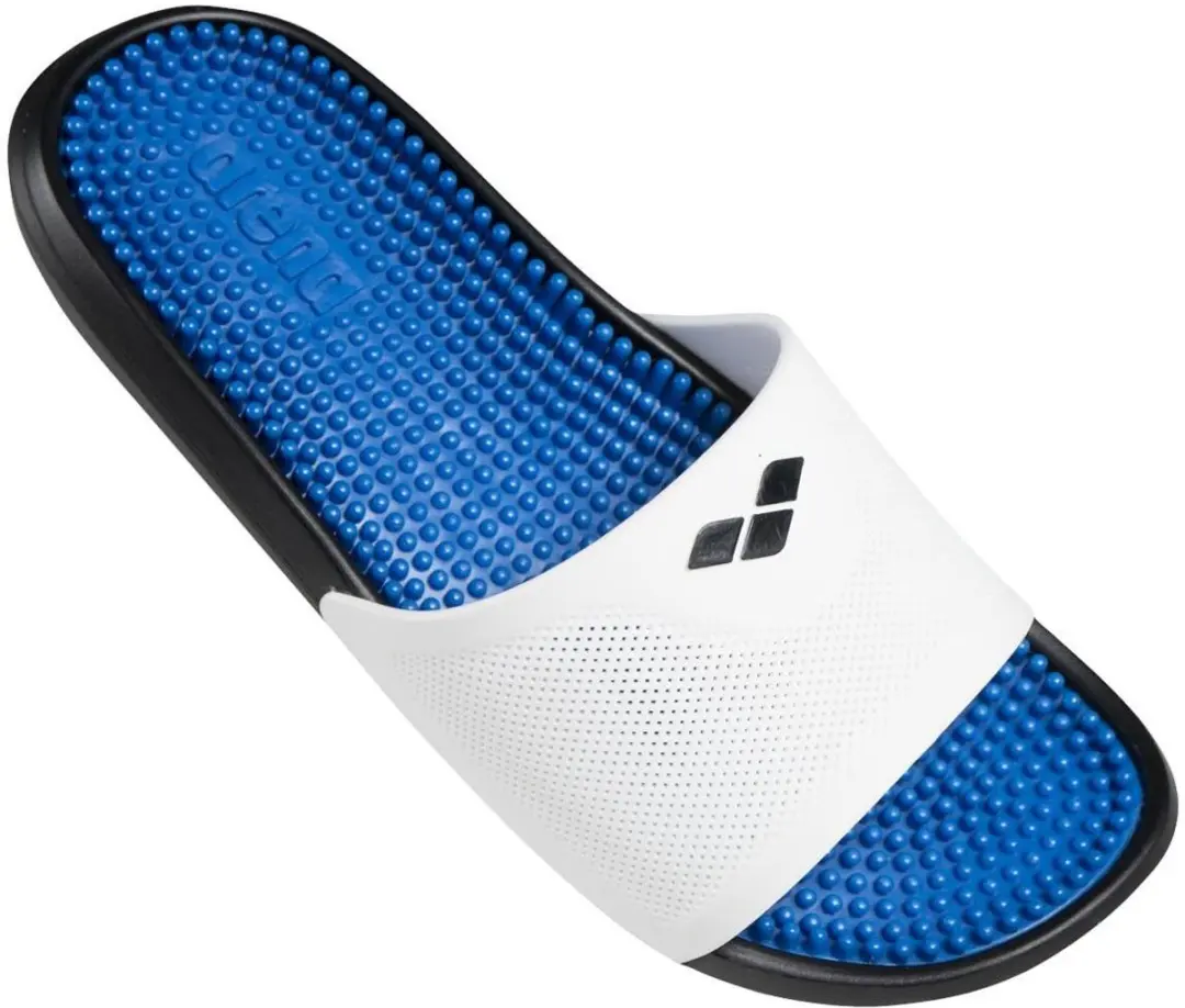 Arena Marco Badslipper - Wit/Cyaan/Zwart - afbeelding 2 van 2