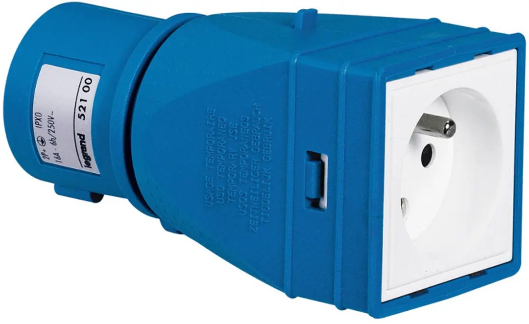 Legrand Adapter cee 3p -> stopc 2p+a