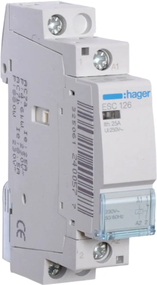 Hager ESC126 HAG MAGN.SCH.25A 1V 230V
