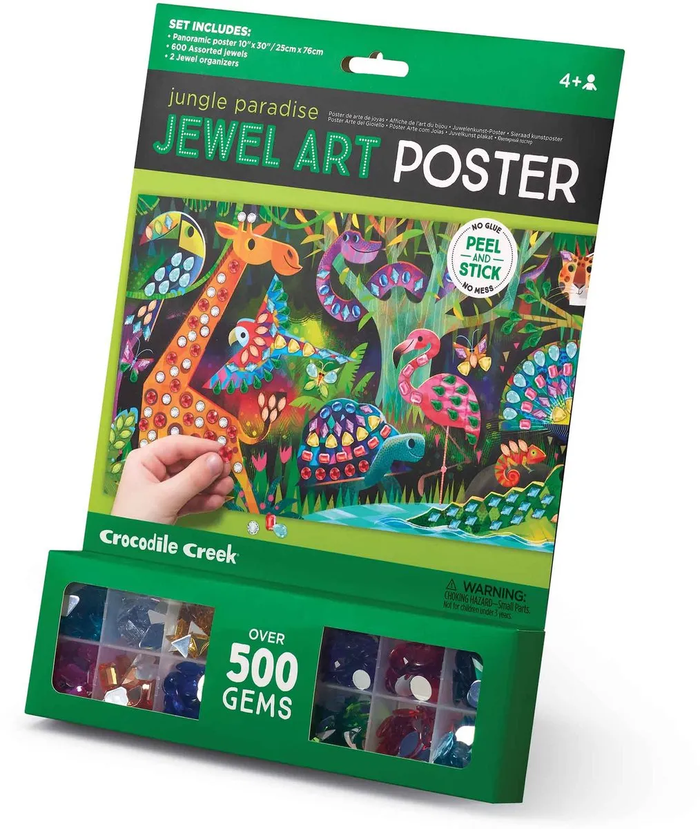 Crocodile Creek Creativity Jewel Art Poster