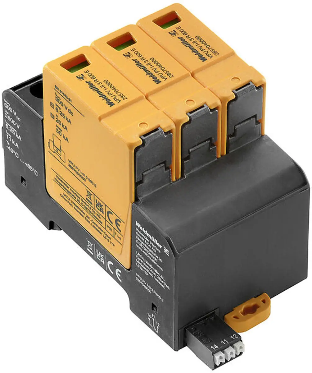 Weidmüller 2857040000 VPU PV I+II 3 R 600 E Overspanningsafleider