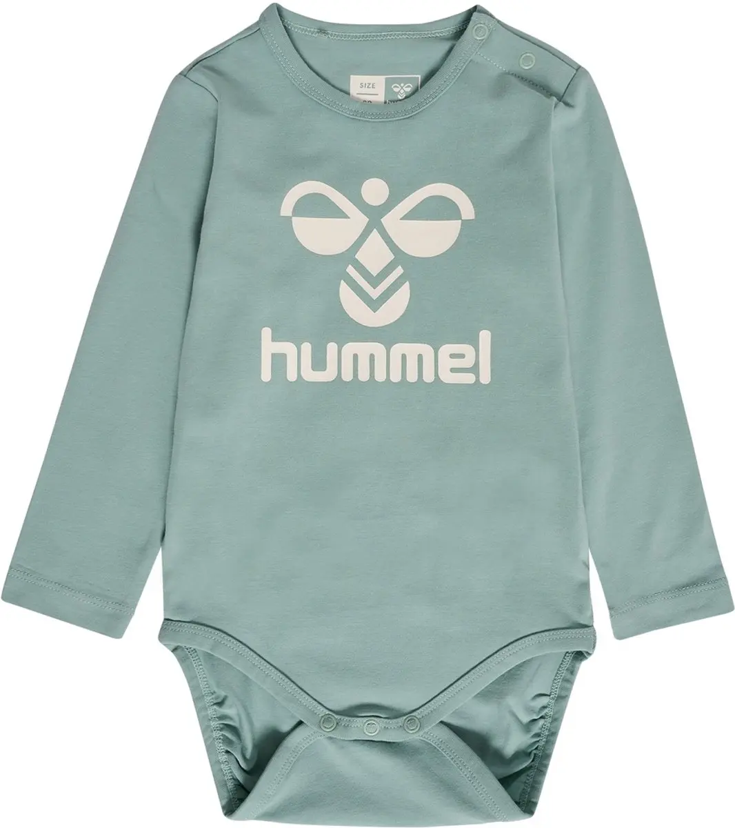 Hummel Kinder Bodys Hmlflips Body L/S Blue Surf-98