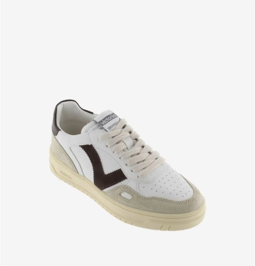 Victoria Baskets Basse en Cuir - Marron - afbeelding 4 van 6