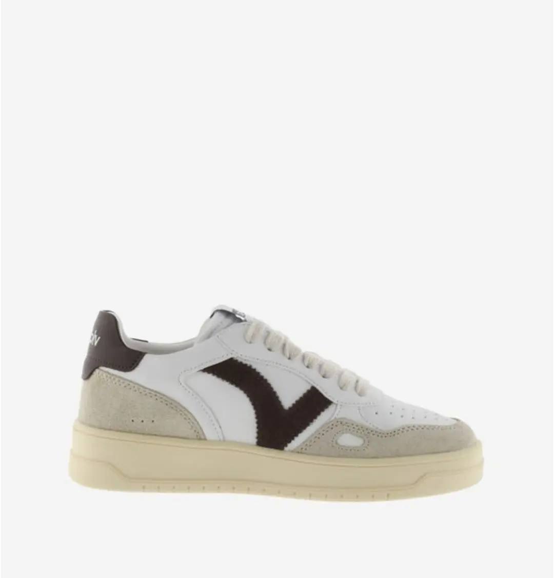 Victoria Baskets Basse en Cuir - Marron - afbeelding 5 van 6