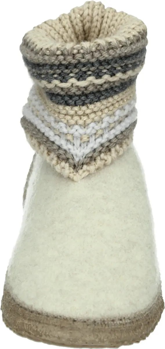 Giesswein Kiel Pantoffels - Maat 38 - Beige/Grijs - afbeelding 2 van 6