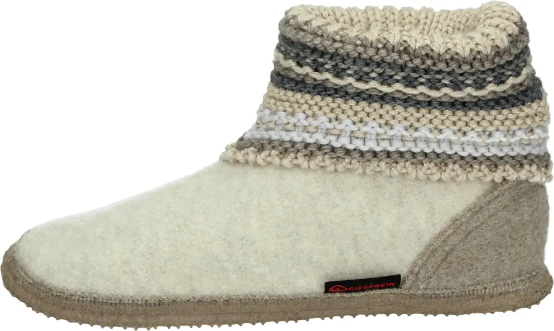 Giesswein Kiel Pantoffels - Maat 38 - Beige/Grijs - afbeelding 4 van 6