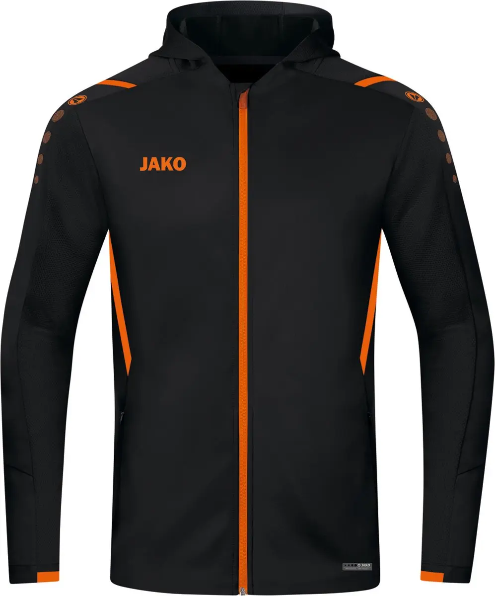 JAKO Challenge Capuchonjas - Zwart - 4XL - afbeelding 3 van 5