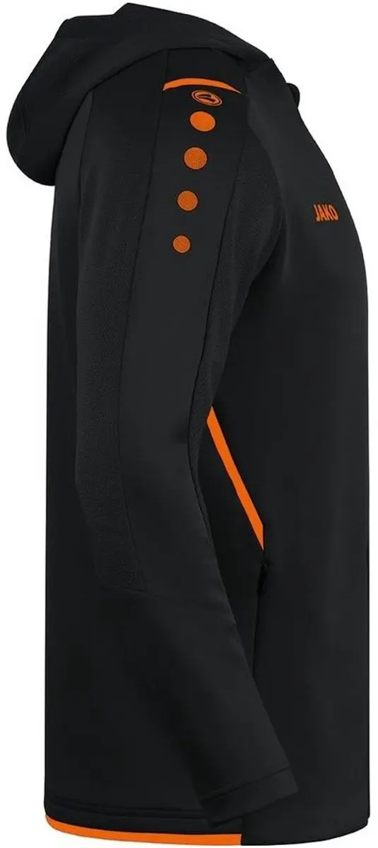 JAKO Challenge Capuchonjas - Zwart - 4XL - afbeelding 4 van 5