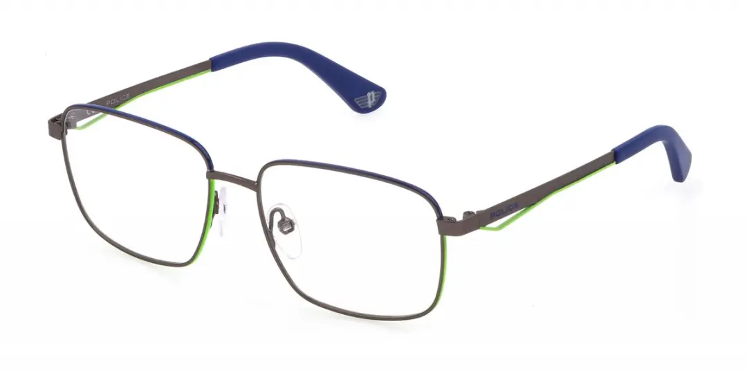 Police VK563 Rutenio opaco c/parti colorate 51/15/135 JUNIOR Brilmonturen
