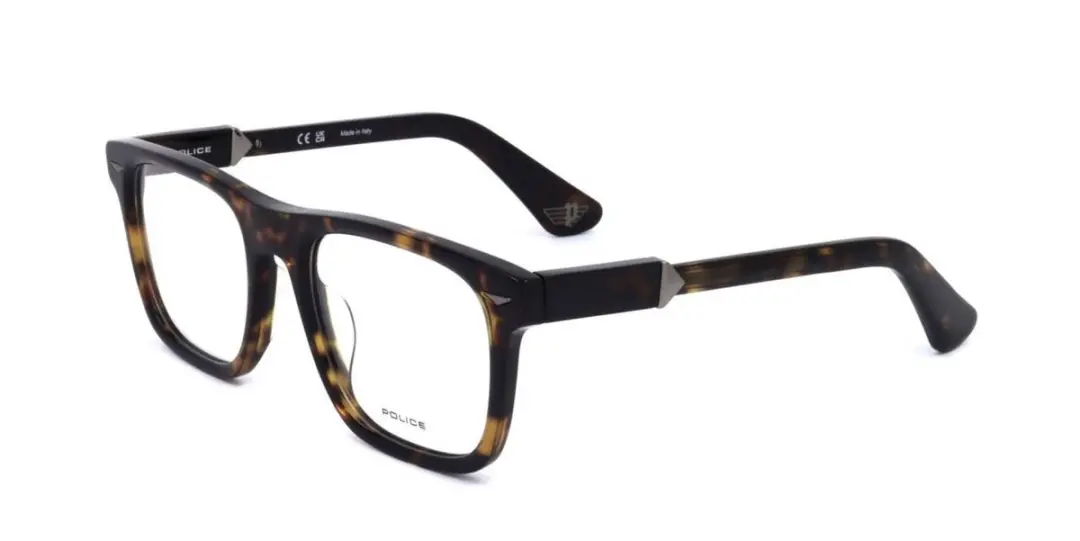 Police VPLL72M Shiny dark havana 52/20/145 MAN Brilmonturen