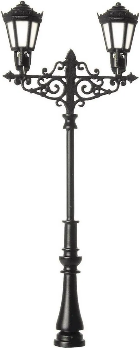 Viessmann H0 Gaslantaarn Dubbel Kant-en-klaar 6397