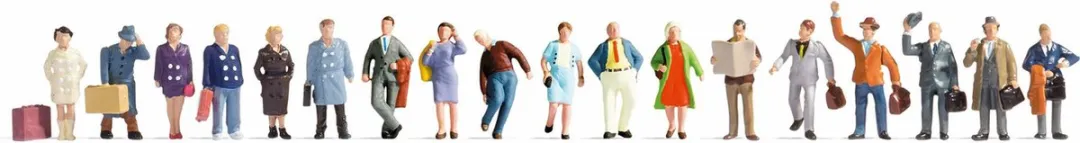 Noch Reizigers H0 Meerkleurig Figuur