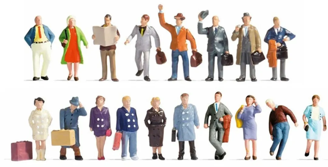 Noch Reizigers H0 Meerkleurig Figuur