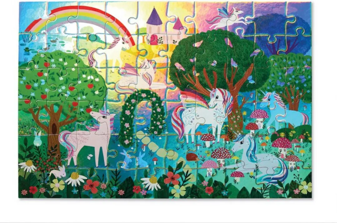 Crocodile Creek Puzzel Sparkling Unicorn 60 Stuks