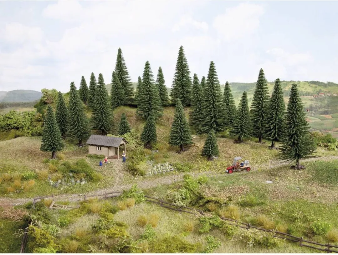 Noch 26838 Set Bomen Zilverspar Schaal 0