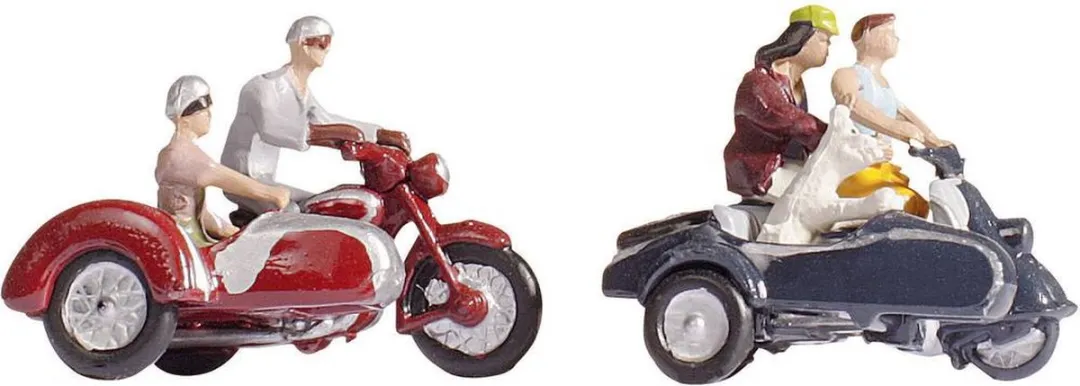 NOCH 15905 H0 Motorrijder Staand - Rood/Wit/Zwart/Grijs