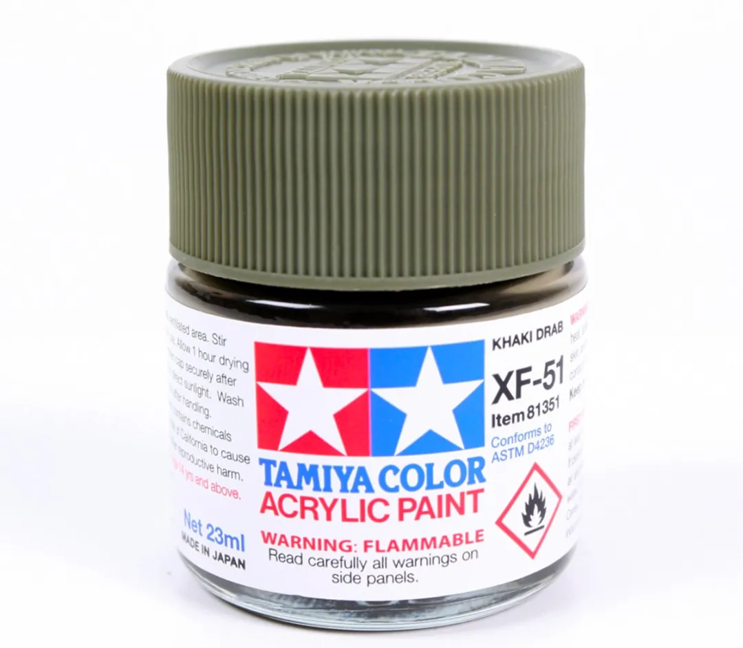 Tamiya XF-51 Khaki Drab Acrylverf 23ml