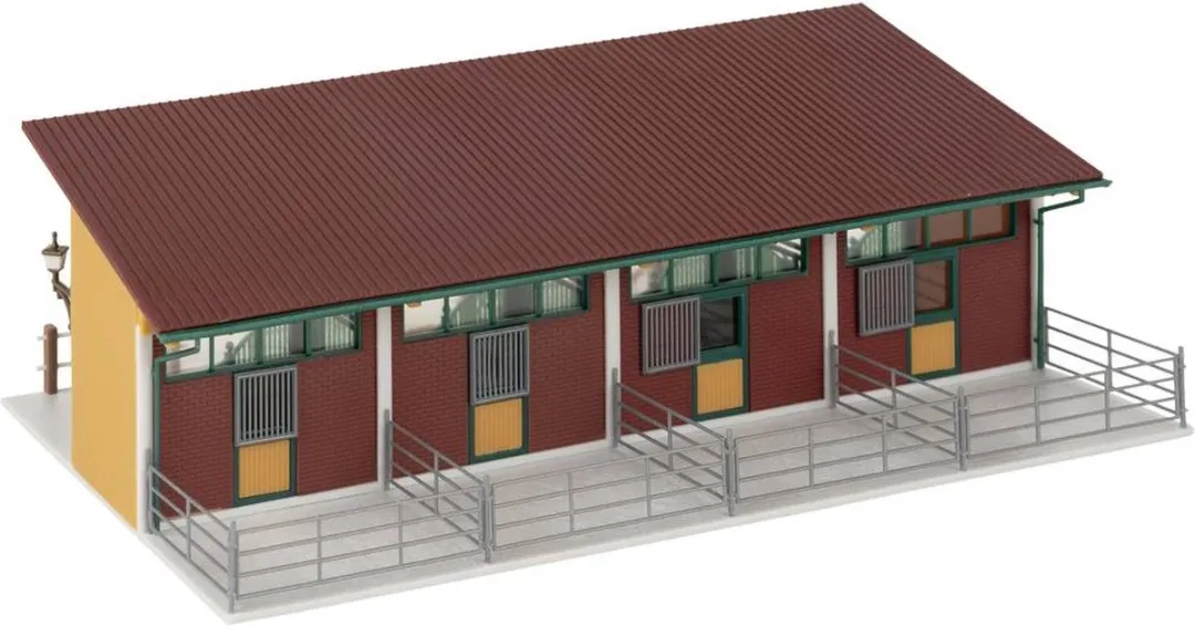 Faller Stal met 4 Paarden H0 - Multi