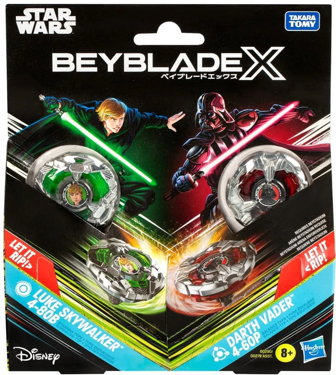 Hasbro Beyblade X Star Wars Luke Skywalker vs Darth Vader Multipack - HASG0290