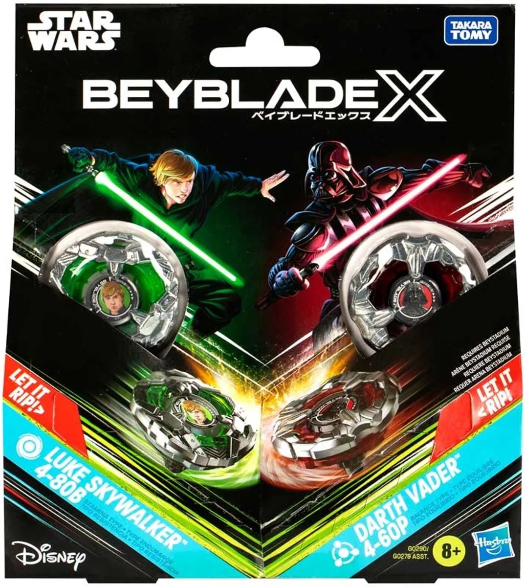 Hasbro Beyblade X Star Wars Luke Skywalker vs Darth Vader Multipack - HASG0290