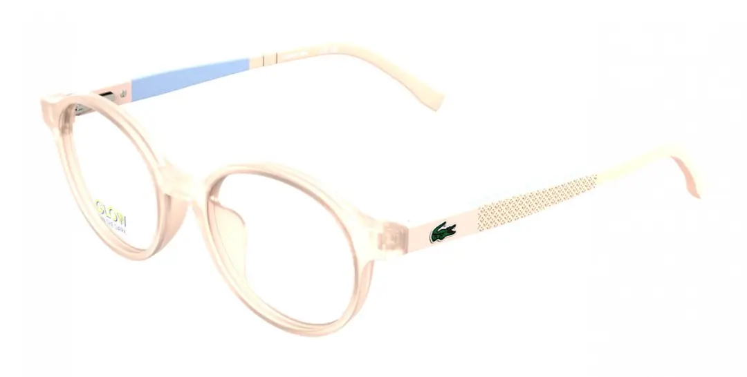 Lacoste L3668 Transparent peach lumi 44/16/130 CHILD Brilmonturen