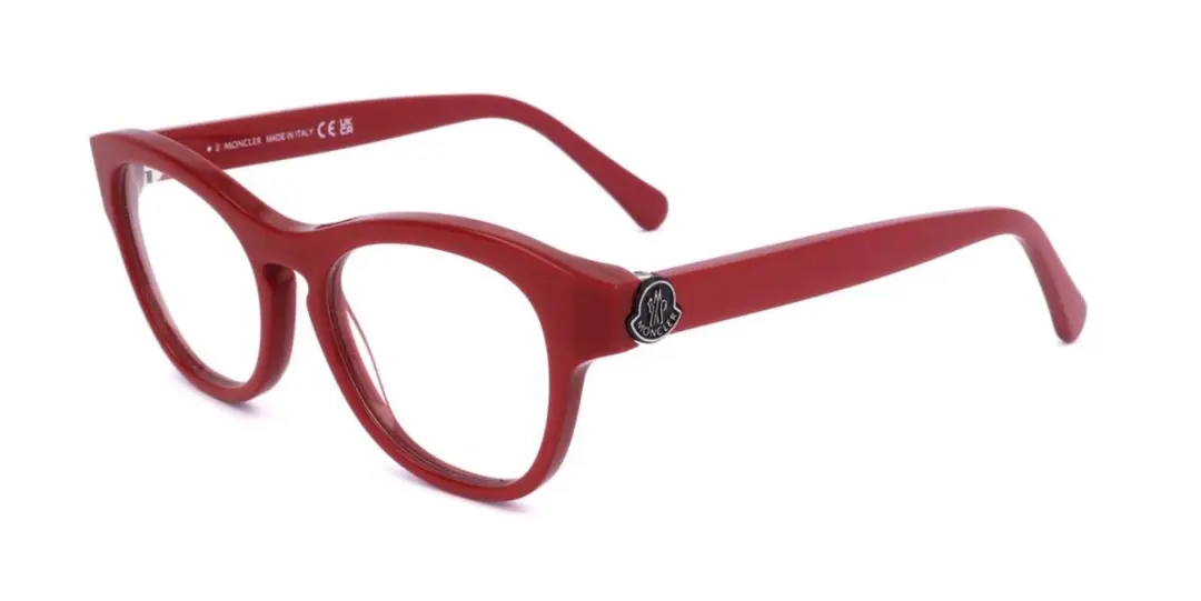 Moncler ML5190 Shiny red 49/17/140 WOMAN Brilmonturen