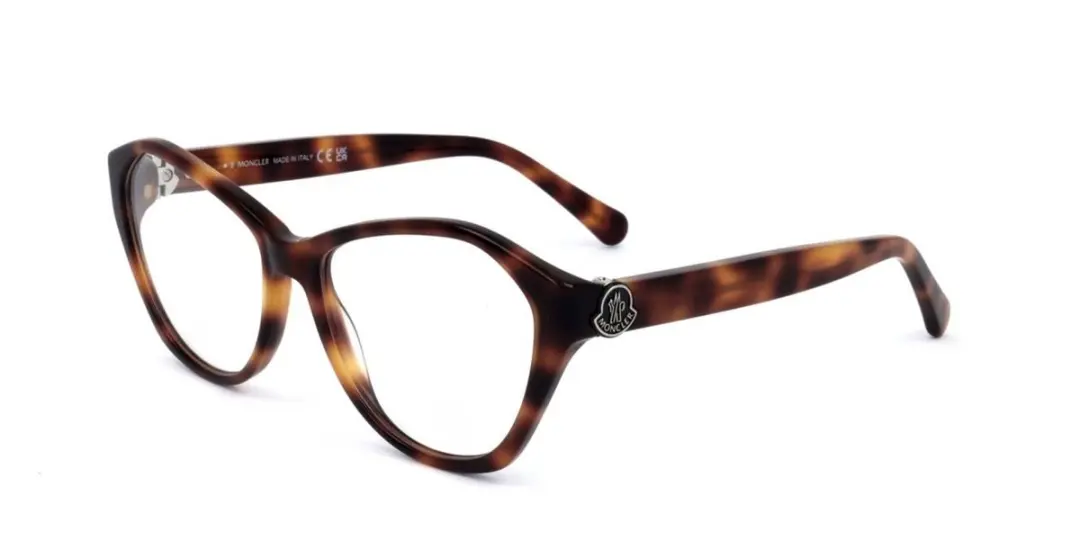 Moncler ML5199 Dark havana 54/16/140 WOMAN Brilmonturen