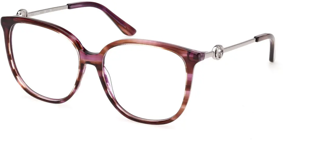 Guess GU50350 Bordeaux/horn 56/15/140 WOMAN Brilmonturen